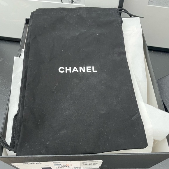 Chanel Stretch Fabric and Lambskin Mules Black - Picture 7 of 8